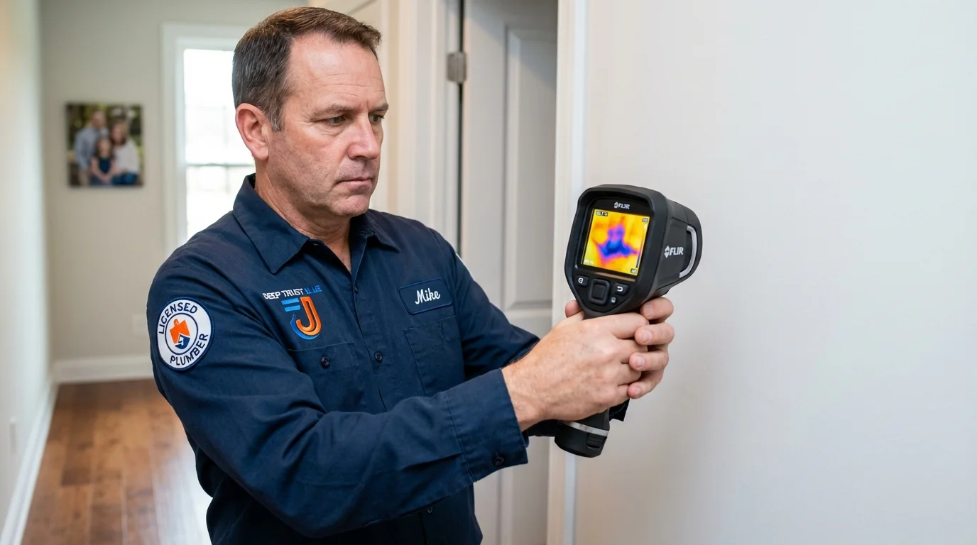 Thermal imaging leak detection by Johns Plumbing LLC in Marlton